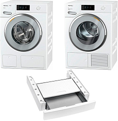 Комплект Miele WWV980WPS, TWV780WP, WTV512