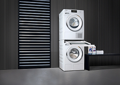 Монтажный комплект для установки в колонну Miele W1/T1 (WhiteEdition) WTV512 белый лотос