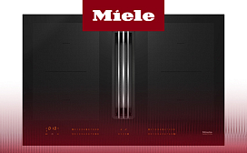 Как работают варочные панели с вытяжками Miele?