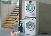 Монтажный комплект для установки в колонну Miele W1/T1 (WhiteEdition) WTV512 белый лотос