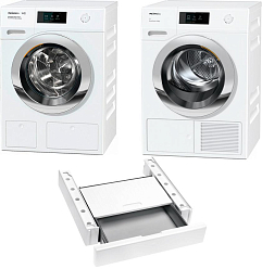 Комплект Miele WCR 890 WPS, TCR790WP, WTV 511
